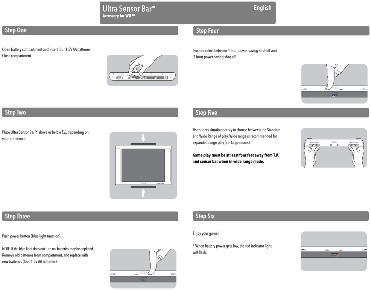How do I connect the Ultra Sensor Bar to my Wii console? PowerA How do I connect the Ultra Sensor Bar to my Wii console? PowerA