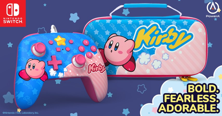Bold. Fearless. Adorable. PowerA Kirby Case and Controller