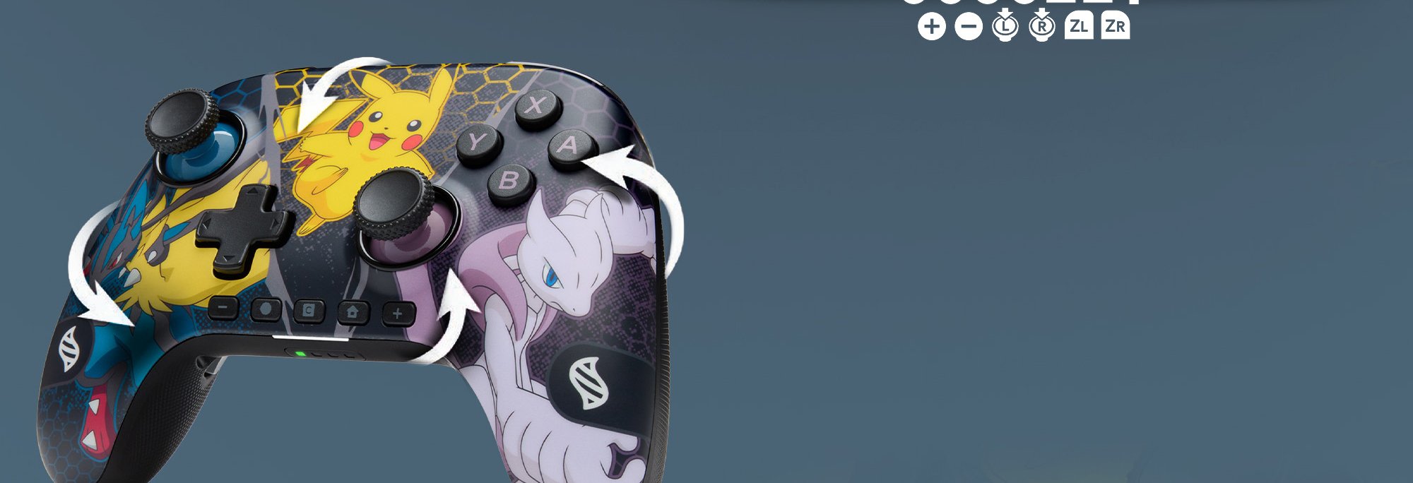 בקר אלחוטי Advantage עבור Pokémon: Mega Evolutions - Nintendo Switch 2 מבית PowerA