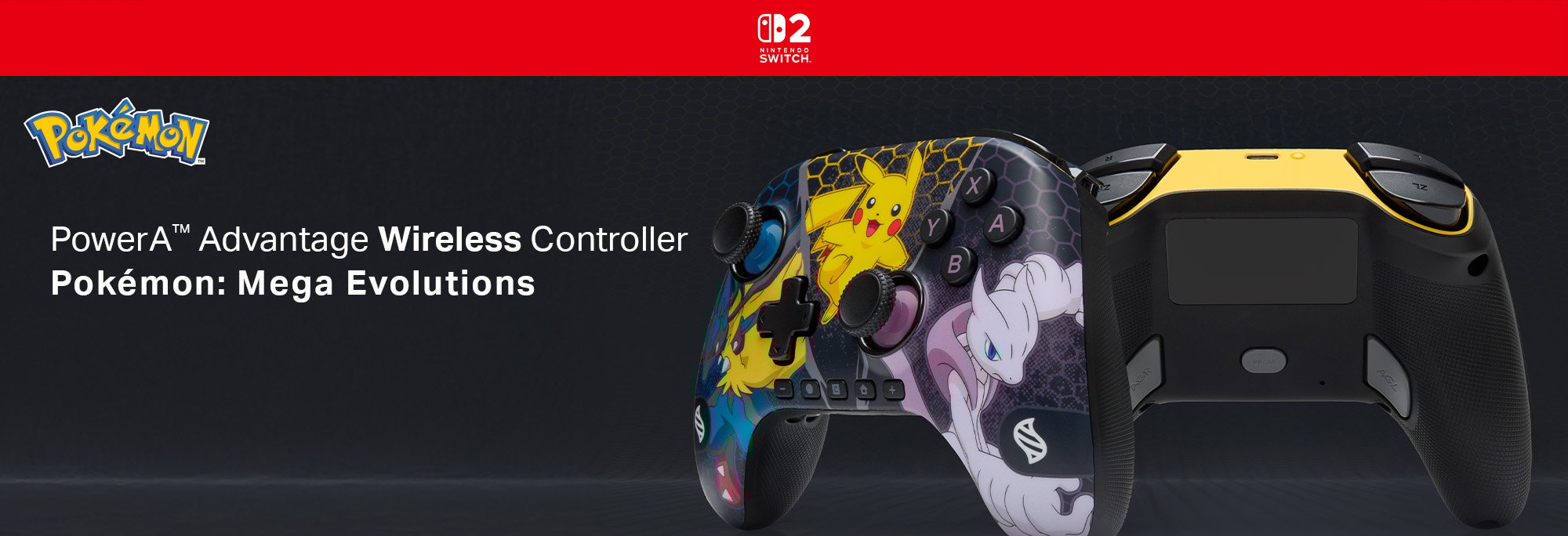 בקר אלחוטי Advantage עבור Pokémon: Mega Evolutions - Nintendo Switch 2 מבית PowerA