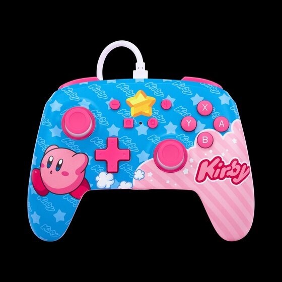 Enhanced Wired Controller for Nintendo Switch - Kirby