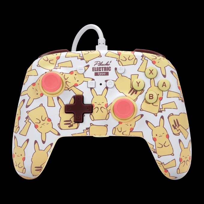 Enhanced Wired Controller for Nintendo Switch – Pikachu Blush