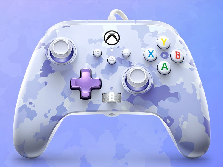 PowerA Enhanced Wired Controller for Xbox Series X|S - Purple Camo