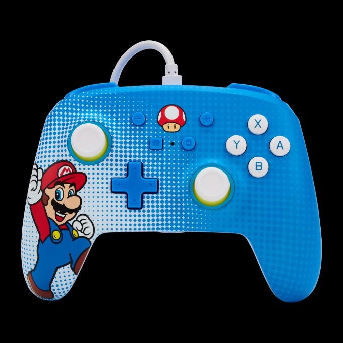 Enhanced Wired Controller for Nintendo Switch - Mario Pop Art